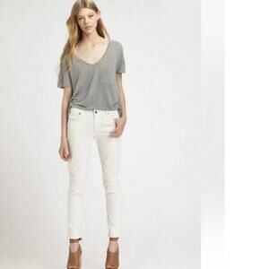 Citizens of Humanity COH Thompson Medium Mid Rise Ankle Skinny White Jean sz 26